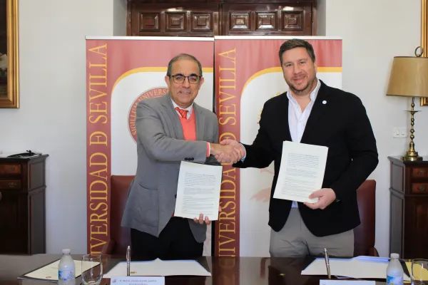 El rector Miguel Ángel Castro y Gonzalo Romero, director de Educación de Google para España
